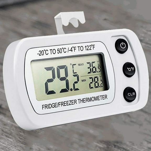 MLINS Cordless Temperature Monitor for Freezer and Fridge, Digital Thermometer with Thermostat Control