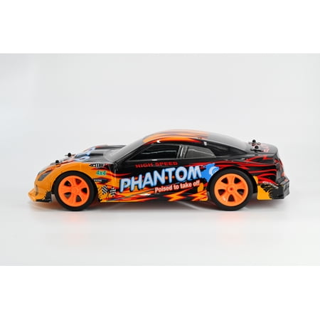Rev-Volt Phantom 27Mhz Radio Control Toy Racing Car - Orange (High Speed  Stunts & High Voltage Performance)