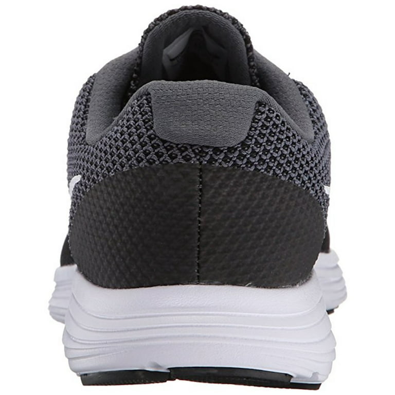Men's Revolution 3 Dark Grey / White-Black Ankle-High Running Shoe - - Walmart.com