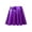 Purple, variant on Zaldita Kids Girls Shiny Metallic Flared Mini Skater Skirt High Waist A-Line Pleated Skirt Gold 14