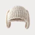 thumbnail image 6 of Misright Oversized Knit Hat with Ear Lovely Colorful Skiing Hat Cartoon Photo Props, 6 of 9