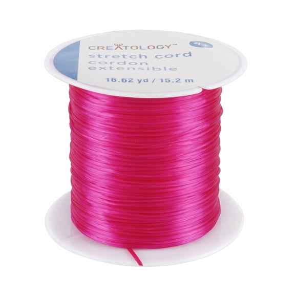 12 Pack: Hot Pink Stretch Cord by Creatology