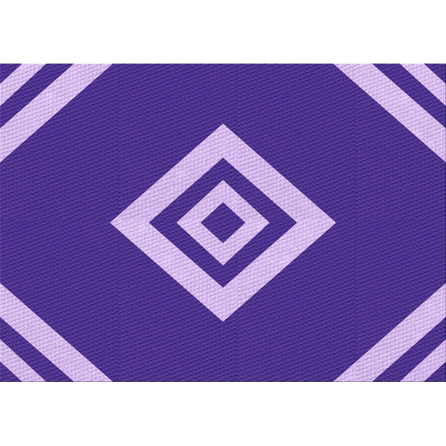 Ahgly Company Tapis Rectangulaire d'Intérieur Lavable en Machine Violet Transitionnel, 2 Pieds x 3 Pieds