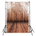 thumbnail image 1 of BSDHOME Polyester 5x7ft Photography Backdrop Photo Background, Brown wood floor, 1 of 2
