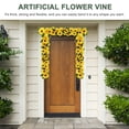 thumbnail image 4 of 2Pcs Sunflower Garland Vine Fake Silk Sun Flowers Hanging Vines for Balcony Garden Wedding Decoration, 4 of 8