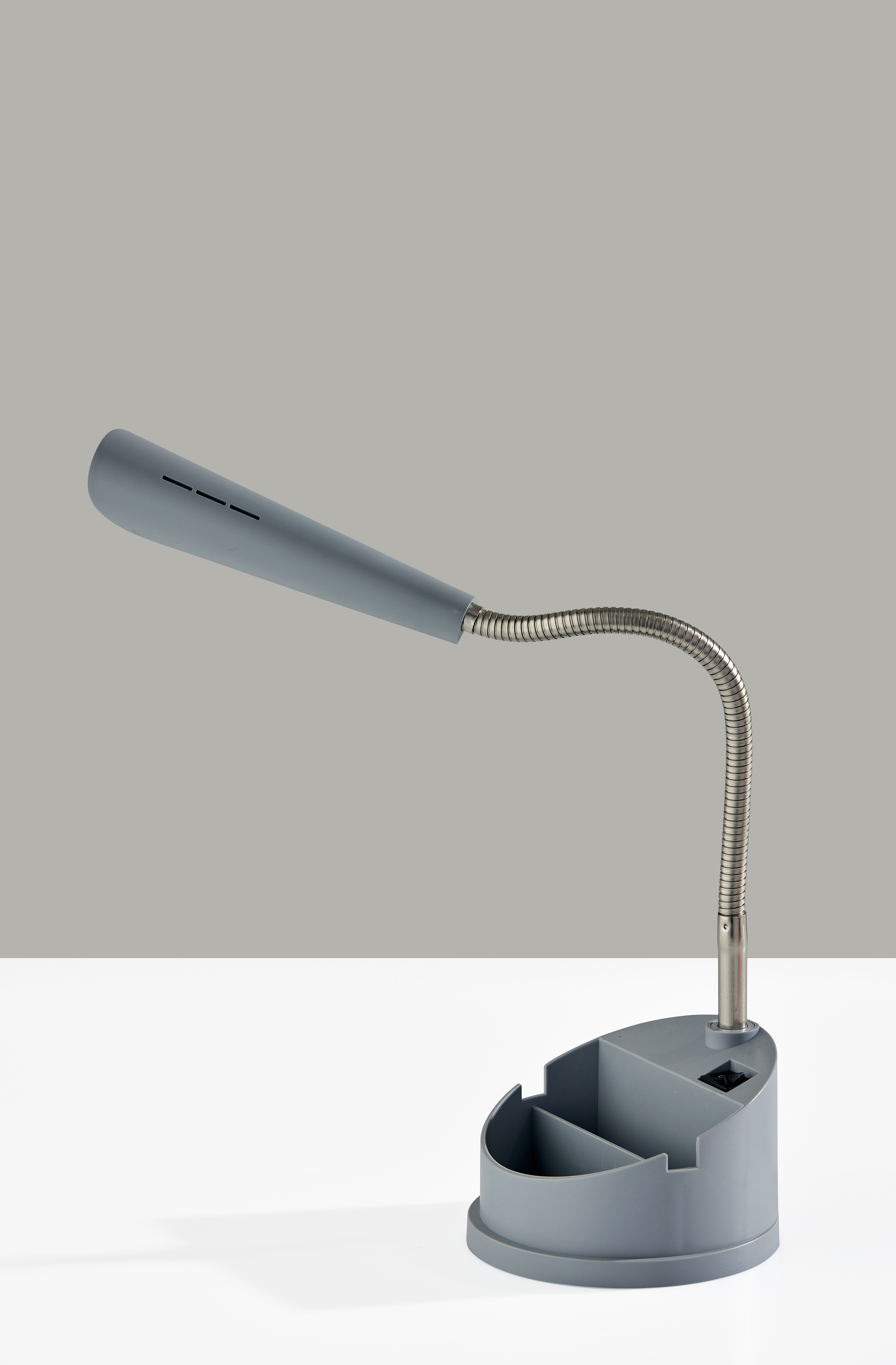 Mainstays Modern Gray LED Desk Organizer Lamp photo 3