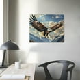 thumbnail image 4 of Autua Bald Eagle Mountain Sky Canvas Wall Art Decor For Living Room 20x16in, 4 of 6