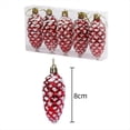 thumbnail image 4 of Colgante de Decoración de Árbol de Navidad Rojo, Accesorio para Decoración de Ventana de Boda y Año , Caramelo Plano de Girasol, 4 of 5