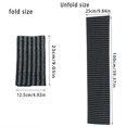 thumbnail image 3 of Allume 5Pcs Extra Long Exfoliating Washcloth, Asian Wash Cloth, Lightweight Back Scrubber - Gently Exfoliating Body Scrubber, Body Wash Rinses Clean Black, 3 of 11