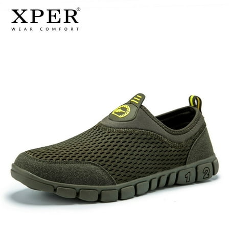 

Fashion Casual Shoes Men Loafers Soft Mesh Breathable Slip-On Footwear Male Sneaker Outdoor Comfort Walk
