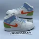 thumbnail image 1 of Ni - ke Ni - ke Air Jordan 1 Mid 'Spring Stitch' Sneakers Youth DX2462-100 Sz 7Y / WMNS 8.5, 1 of 5