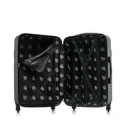 InUSA Resilience 3-Piece Hardside Luggage Sets with Spinner Wheels, Handle, Trolley, (20/24/28), Charcoal