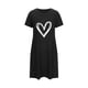 thumbnail image 4 of Camisón corto de poliéster para mujer, talla grande, estampado de San Valentín, cuello redondo, manga corta, 4 of 4