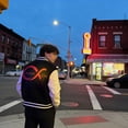 thumbnail image 4 of Heart Posture Varsity Jacket Genesis Collection by Christian Flow, 4 of 8