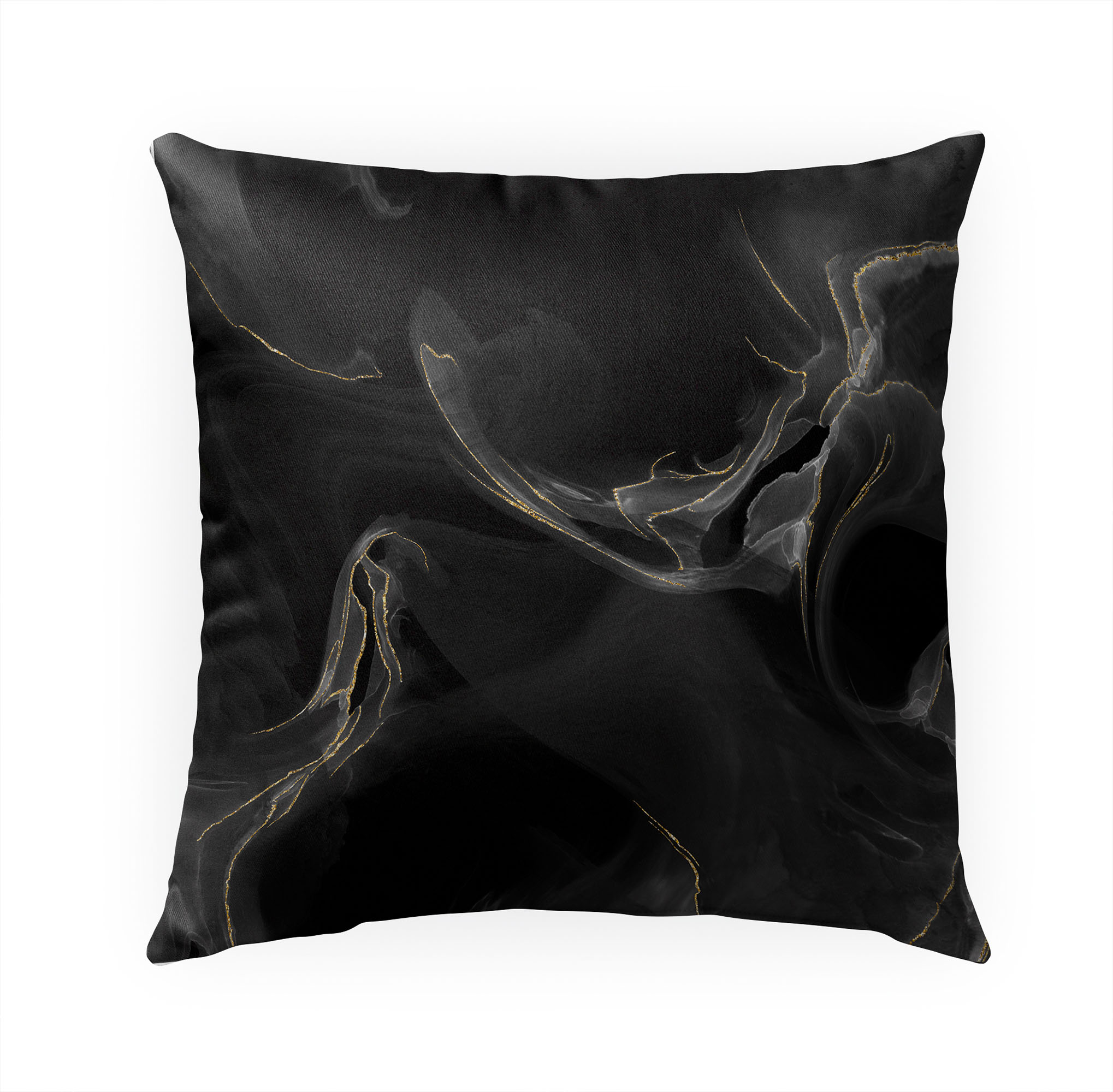 Marble Black Outdoor Pillow by Kavka Designs - image 1 of 5