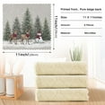 thumbnail image 3 of 6PCS Dish Towels and Dish Cloths Reuseable Dishcloths Sets for Washing Dishes, Cooking, Baking Size 11" x 11" Christmas Deer and Snowmen, 3 of 9