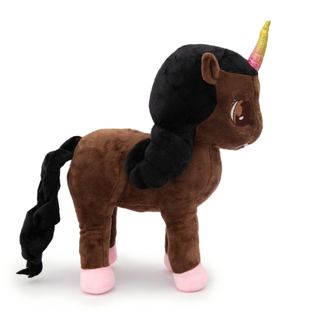 Monica, Black Unicorn Plush Toy 12 inch