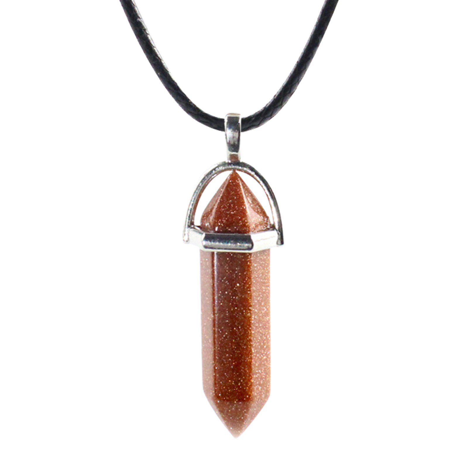 Necklaces for Teen Girls Healing Chakra Pendant Hexagonal Natural