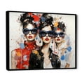 thumbnail image 2 of Designart "Woman Stylish Fusion II" Fashion Floater Framed Wall Art Print, 2 of 7