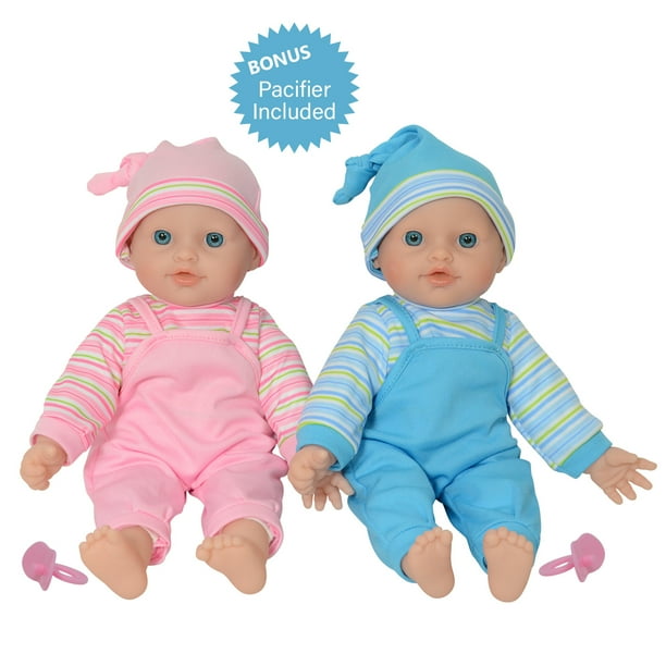 The New York Doll Collection 12" Twins Baby Doll Soft Body Twin Baby