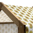thumbnail image 5 of Avocado Pet House, Doodle Style Fruits Exotic Tropical Composition with Dashed Lines Ecology, Outdoor & Indoor Portable Dog Kennel with Pillow and Cover, 5 Sizes, Yellow Green Brown, by Ambesonne, 5 of 5