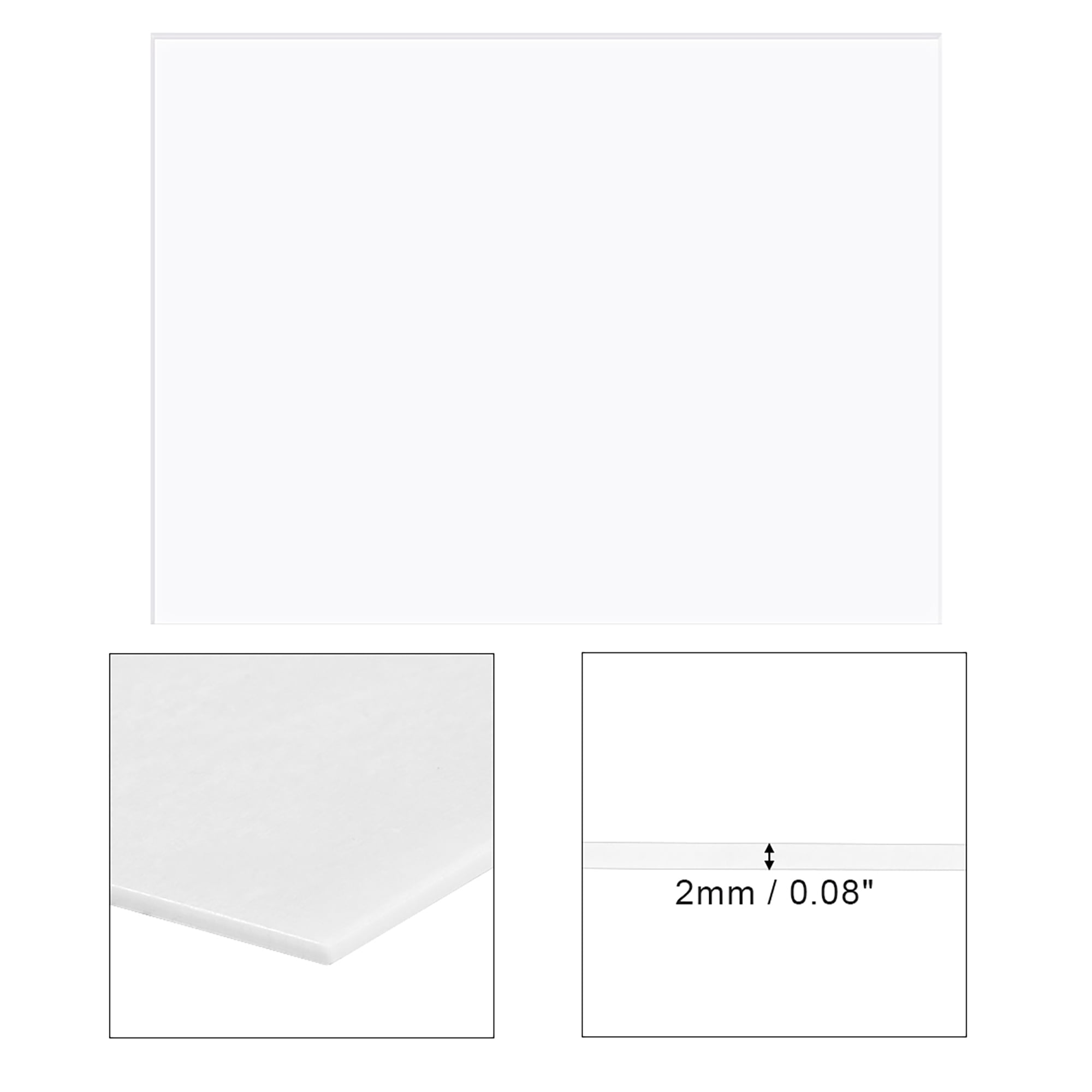 Details about   Acrylic Sheet,White,2mm Thick,25cm x 25cm,Plastic Board 