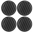 thumbnail image 1 of Set of 4 universal plastic carbon fiber style hub caps, 54 mm outer diameter, 1 of 3
