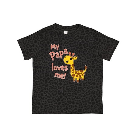 

Inktastic My Papa Loves Me- Cute Giraffe Gift Toddler Boy or Toddler Girl T-Shirt