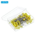 thumbnail image 3 of Alfileres de Coser Uxcell, Alfiler Recto de 1.5 pulgadas con Cabeza de Bola Perlada de Plástico, Dorado, Paquete de 100, 3 of 6
