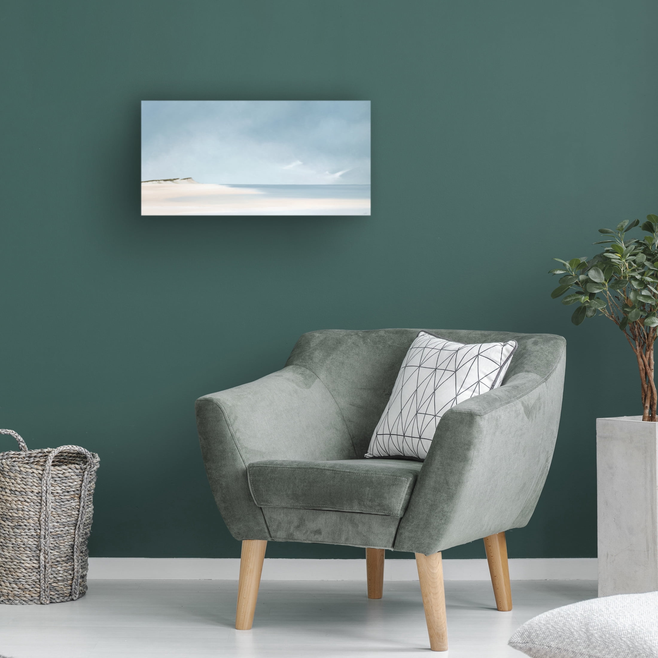 Canvas Wall Art - Rick Fleury 'Summertide' Wall Art for Living Room, Bedroom, or Office Décor by Trademark Fine Art - 32 x 16 Inches