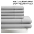 thumbnail image 3 of Ultra-Soft Microfiber Sheet Set - Double Brushed - Wrinkle Free - 4 Pieces Set (Twin, Grey), 3 of 6