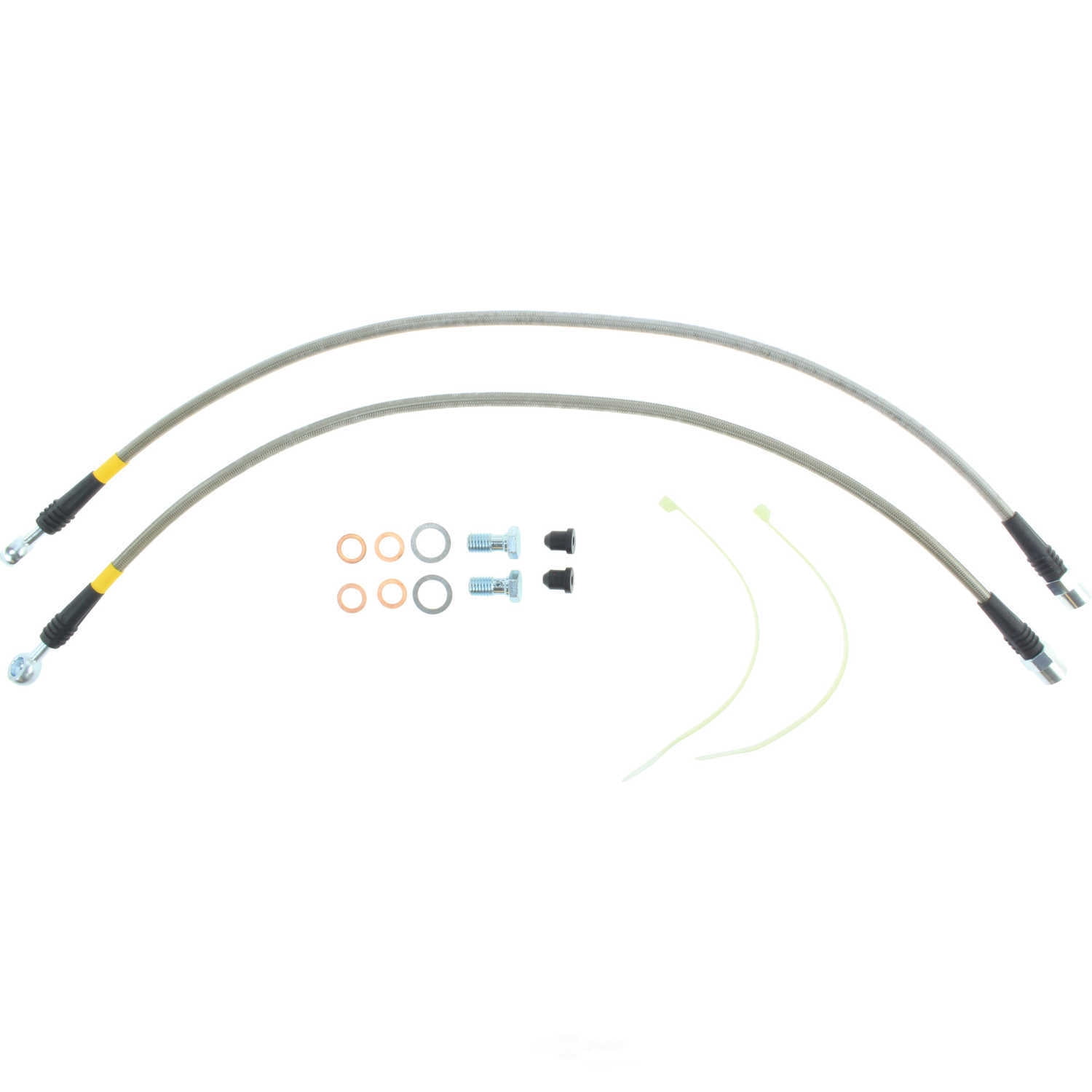 StopTech 950.34516 Stainless Steel Braided Brake Hose Kit Fits 00-06 X5 Fits select: 2000-2006 BMW X5