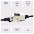 thumbnail image 4 of Acoplador Keystone FGB Cat6 blindado hembra a hembra RJ45 x10, 4 of 7