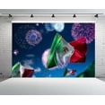 thumbnail image 2 of Mexican Wavy Flag Backdrop September 16th Viva Mexico Mexican Independence Day Fireworks Celebration Night Background for Mexican Fiesta Party Decorations Photo Studio Props, 2 of 10