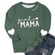 thumbnail image 5 of Tops de Manga Larga de las Mujeres Blusa Suelta Impresa Casual Cuello Redondo Sudaderas sin Capucha Suaves Cómodas Cuatro Estaciones de Manga Larga para las Mujeres, 5 of 6