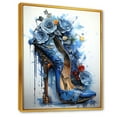 thumbnail image 2 of Designart "Fashion-Forward Heels Adorned With Floral Elegance" Fashion Floater Framed Canvas Prints, 2 of 5