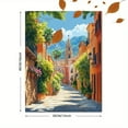 thumbnail image 3 of Mediterranean Street View Canvas Painting/Wall Art， Suitable for Living Room， Bedroom，Office， Hotel Decoration and more., 3 of 8