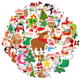 thumbnail image 2 of 35pcs-50pcs Cute Stationery Stickers Holiday Kids Stickers Wave Christmas Stickers for Luggage Phone Laptop, 2 of 9