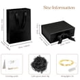 thumbnail image 2 of Black Gift Box, 9.1x6.7x2.8'' Magnetic Closure Gift Boxes with Lids for Presents, Collapsible Magnetic Gift Box Set with Accessories, 2 of 8