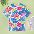 thumbnail image 4 of Flamingo Pattern T Shirts Basic T-Shirt Short Sleeve Ladies Tee Shirt Summer Graphic Clothing, 4 of 6