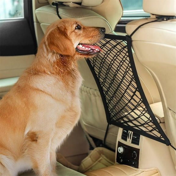 VANLOFE Car Dog Barrier Seat Net Organizer Universal Stretchy Auto Backseat Storage