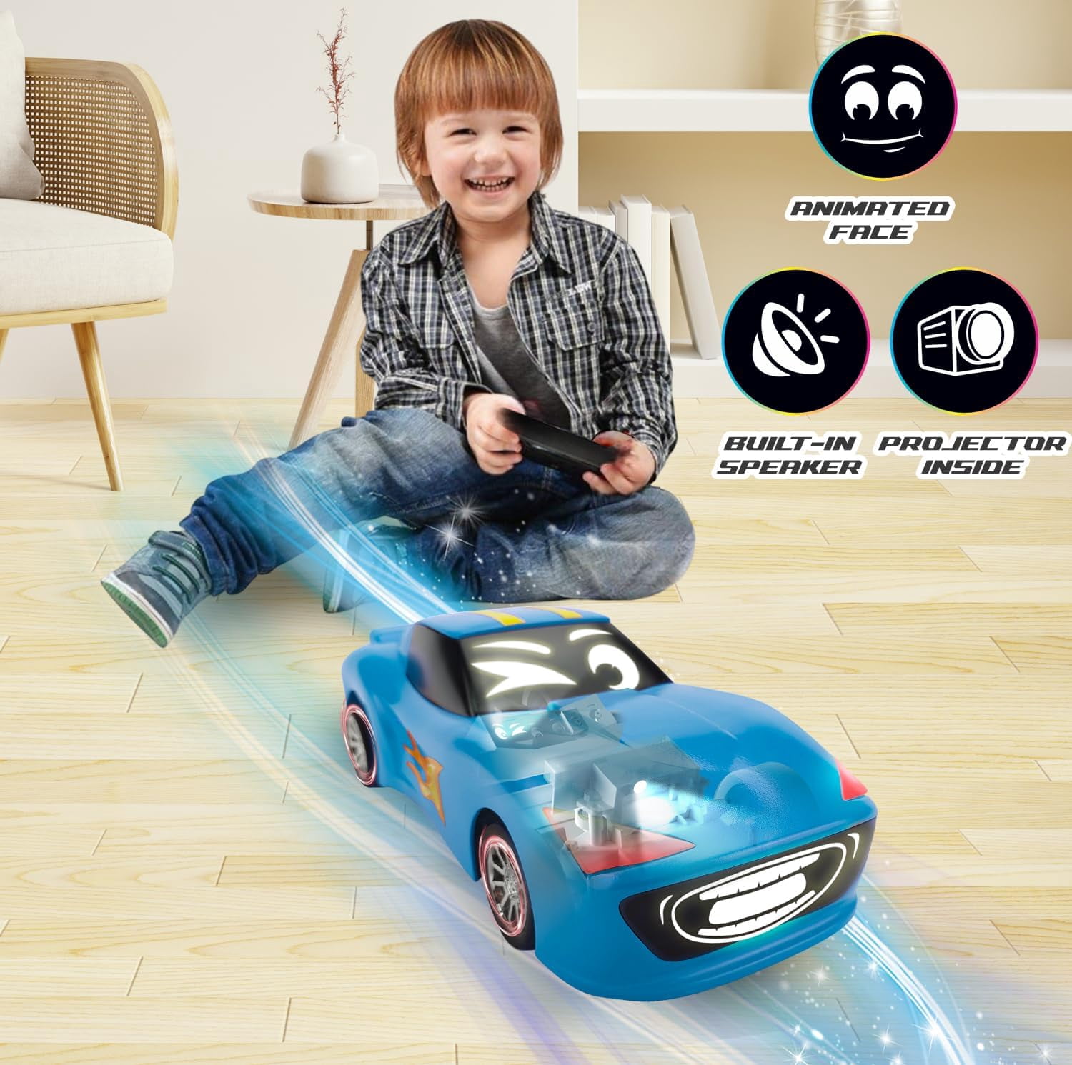 ANIMAT3D CarToons Flash Drive RC Race car