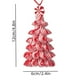 thumbnail image 3 of xihome Árboles de Navidad de caramelo de polmero con acabado brillante para decoracin navideña: diseño de remolino de menta roja y blanca para repisa y mesa., 3 of 6