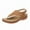 Brown, variant on NOKIO Fashion Sandals for Women's Summer Flip-Flops Wedge Heel Clip Toe Shoes Thick Sole Solid Color Lightweight Sandals