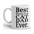thumbnail image 2 of Best Rescue Cat Dad Ever Pet Owner Coffee Tea Ceramic Mug Office Work Cup Gift, 2 of 3