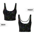 thumbnail image 6 of Goofa Dinosaur Printed Sports Bras for Women, High Impact Running Bra Workout Crop Tank Tops Longline Sports Bra Push up-Medium, 6 of 9