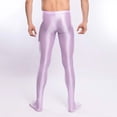 thumbnail image 3 of Men's High Waist Stirrup Leggings Tights Gym Yoga Workout Sports Pants, 3 of 5
