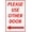 164-Use Other Door Left, variant on Please Use Other Door Sign Left Arrow for Outdoor or Indoor Use 12" * 8"