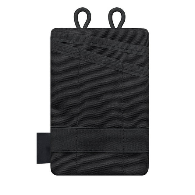 Mini billetera, organizador de bolígrafos y llaves, estuche para tarjetas, cuchillo, herramienta, linterna, paquete de almacenamiento para hombres, negro YUNYI BRAND Deportes