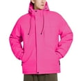 thumbnail image 2 of Rutainlusire Mens Trendy Warm Casual Windproof Hooded Puffer Jackets Men's Solid Color Outdoor Climb Sport Run Pocket Zipper Long Sleeved Jackets, 2 of 5